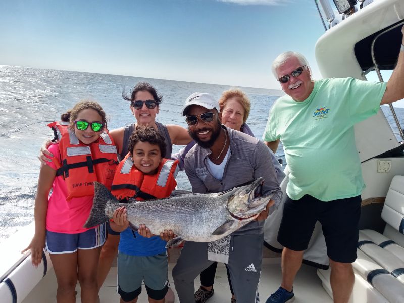 Charter fishing is family fun